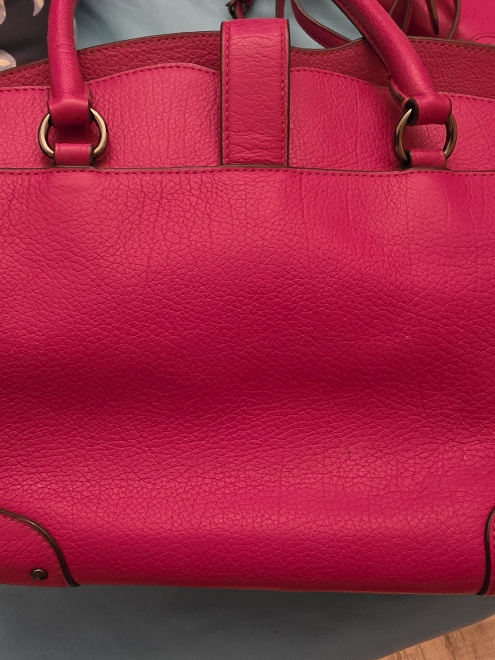 FULL SET!Coach Mercer 30 & Matching Wallet - Dark Fuchsia - Complete w/ MSRP Tag - Picture 7 of 14